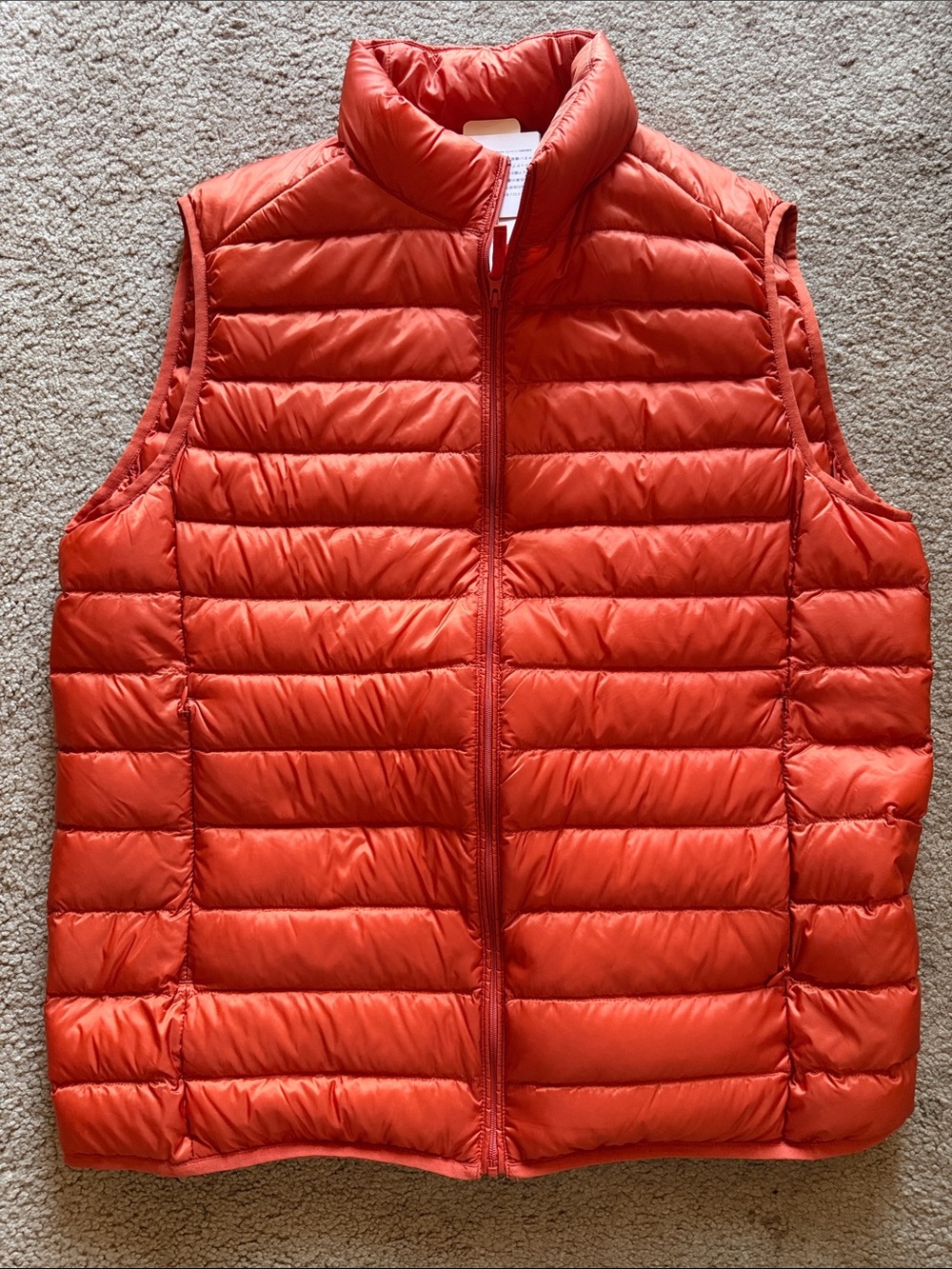 Lightweight Puffer Vest - Bright Orange